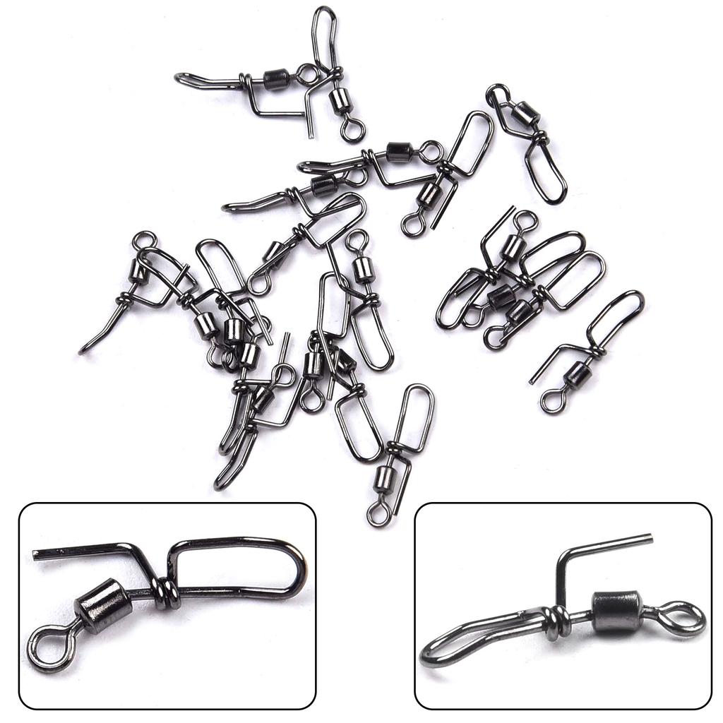 Sanitizable For Sea Fishing Clip Down Swivels 20PCS 304 Stainless Steel 18mm