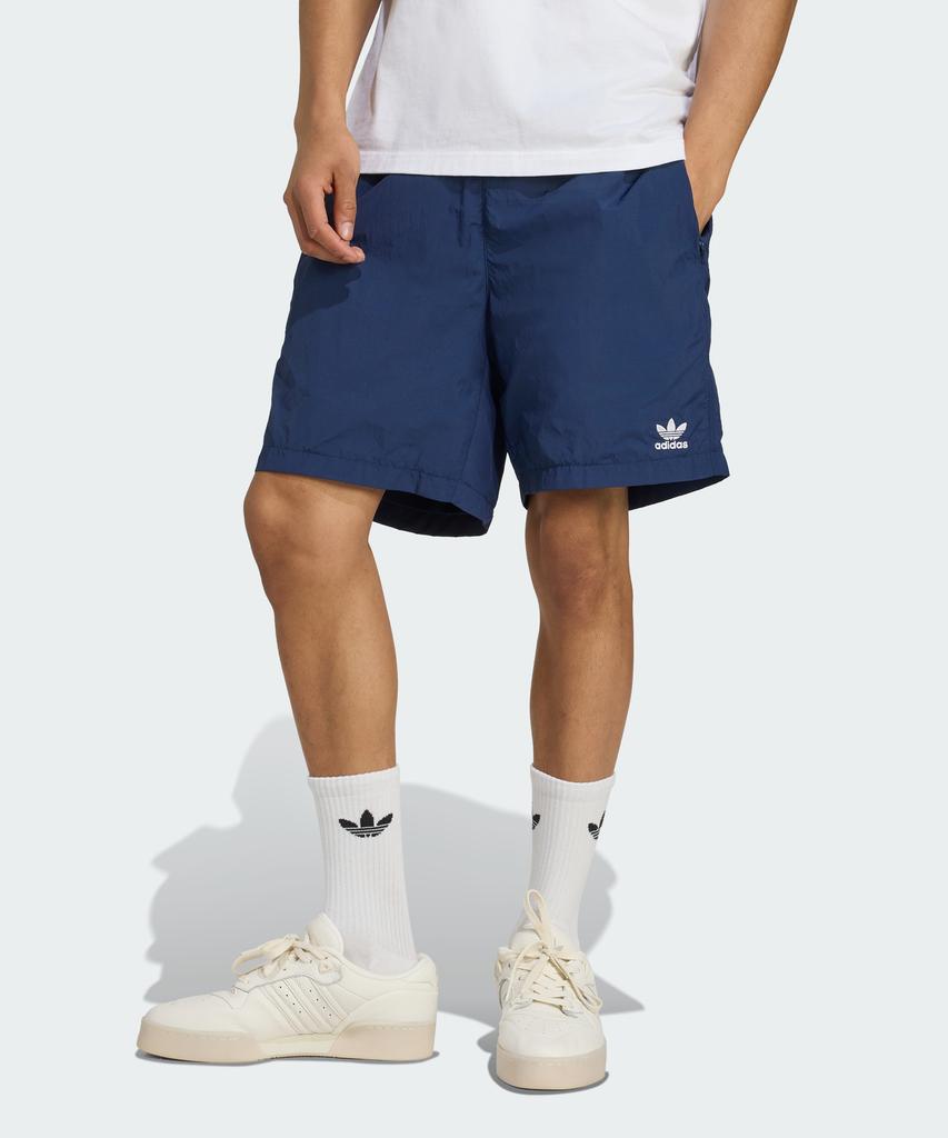 adidas Тканые шорты Trefoil Essentials - Темно-синий / Jx3903
