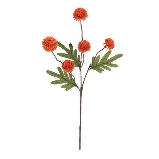 Искусственные цветы Хризантема помпон из искусственного шелка 5 голов Осенний шар Стебли хризантемы Реалистичные искусственные цветы одуванчика для свадебного домашнего декора