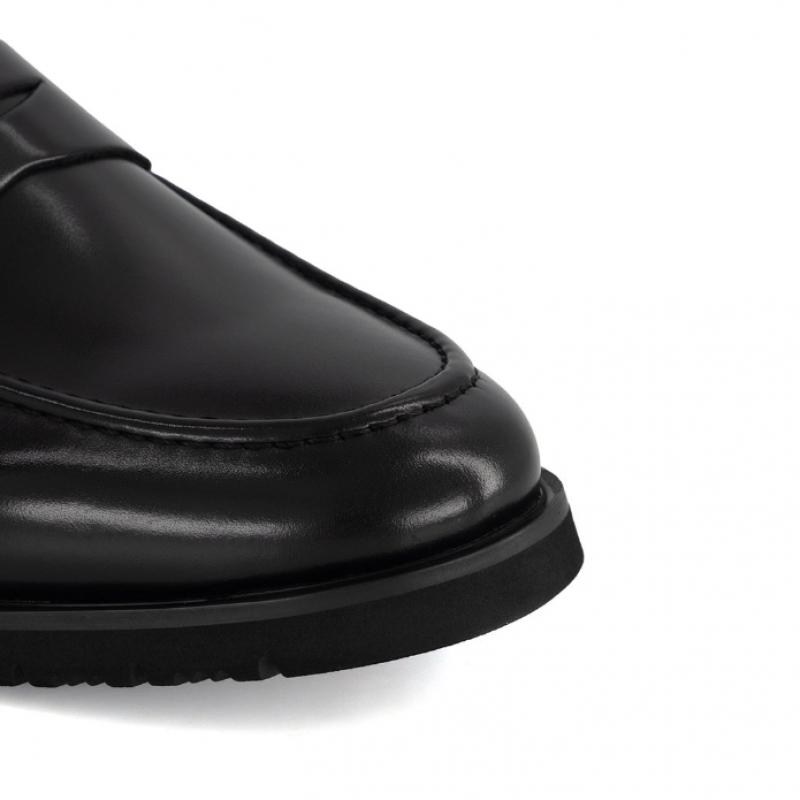 Daks Men Semi Casual Penny Loafer Black Drm611ka10
