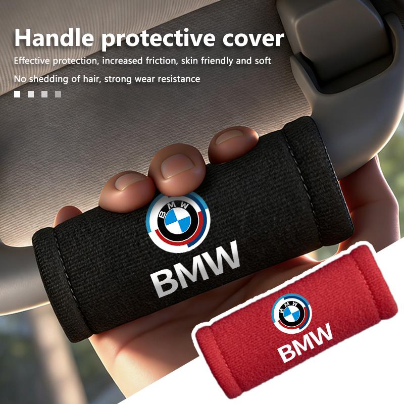 sfqjm4 Plush Car Roof Armrest Handle Protective Cover Anti Slip Interior For BMW Performance E91 X5 E70 F11 E30 F31 X3 F25 F32 x7