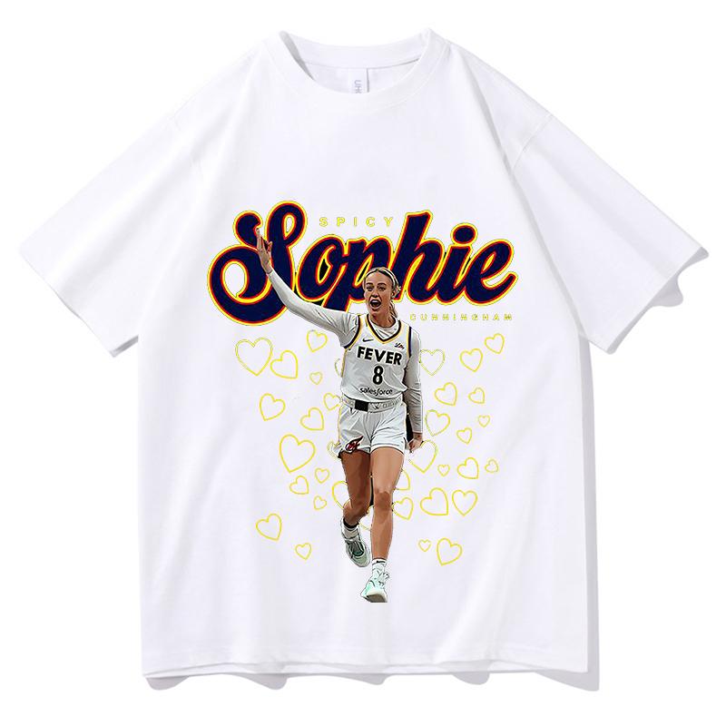 Sophie Cunningham Merch Tshirt Vintage Graphic Clothes Unisex Unisex Oversized Pure Cotton High Quality Tee Fashion Streetwear Tops