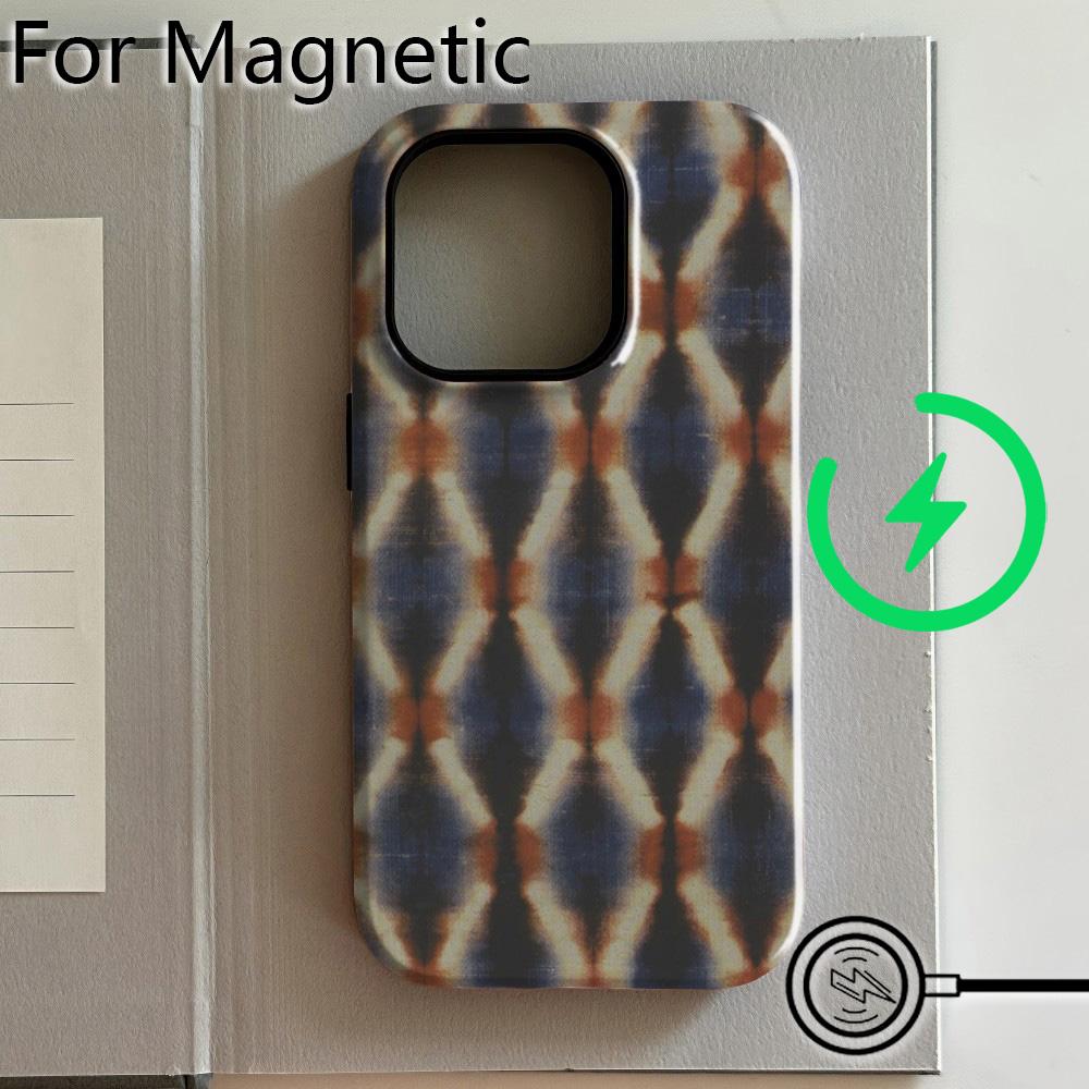 Luxury Clmj BUGR Unique flower pattern Phone Case for iPhone 17 16 15 14 13 12 11 Pro Max Plus Air Magnetic Double-layer Cover