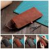 Solid Color PU Leather Glasses Bag Rectangle Reading Eyeglasses Pouch Sunglasses Cover Female/Male