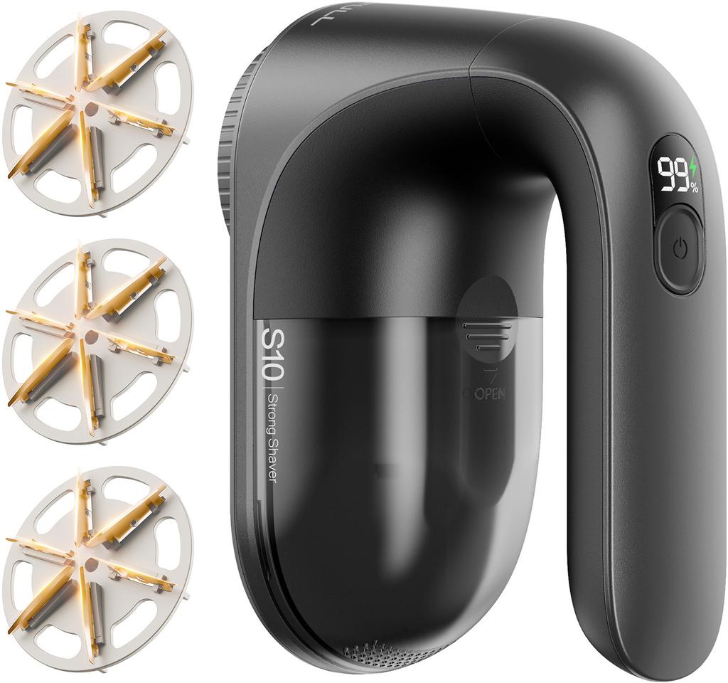 Hair Ball Trimmer, USB Rechargeable Portable Electric Pellets Fabric Sweater Fuzz Remover with Digital LED Display for Clothes