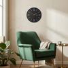 Scandic wall clock 30cm black silent for the living room
