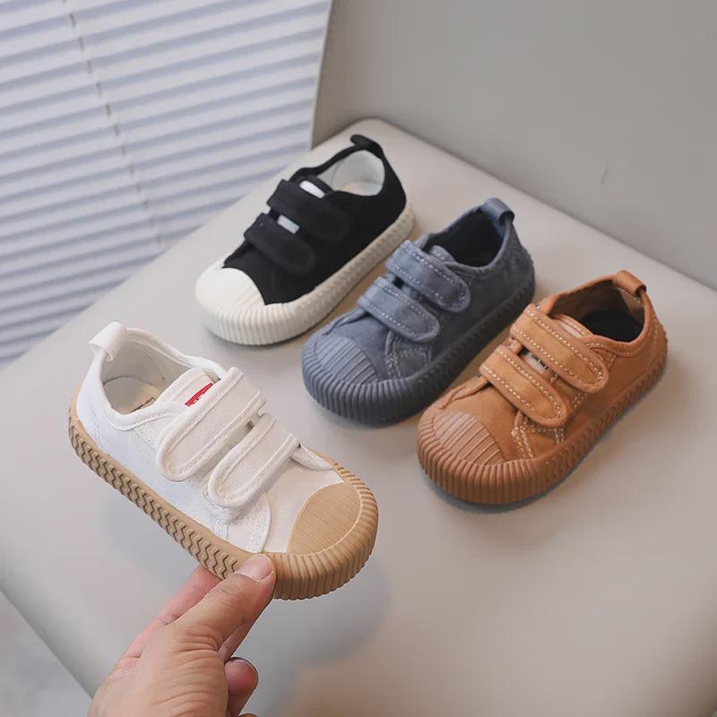 Children's Canvas Velcro Shoes - Soft Sole for Boys and Girls