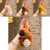 Soft Plush Capybara Keychain For Exam Passing And Graduation Celebration