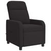 Massage Recliner Chair Black Boucle