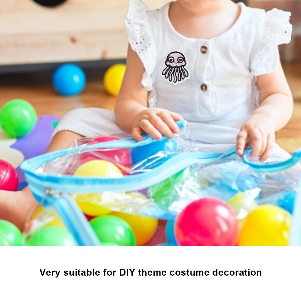 10Pcs Embroidered Design Cloth Stickers Strong Adhesive Iron On Patches For Clothes
