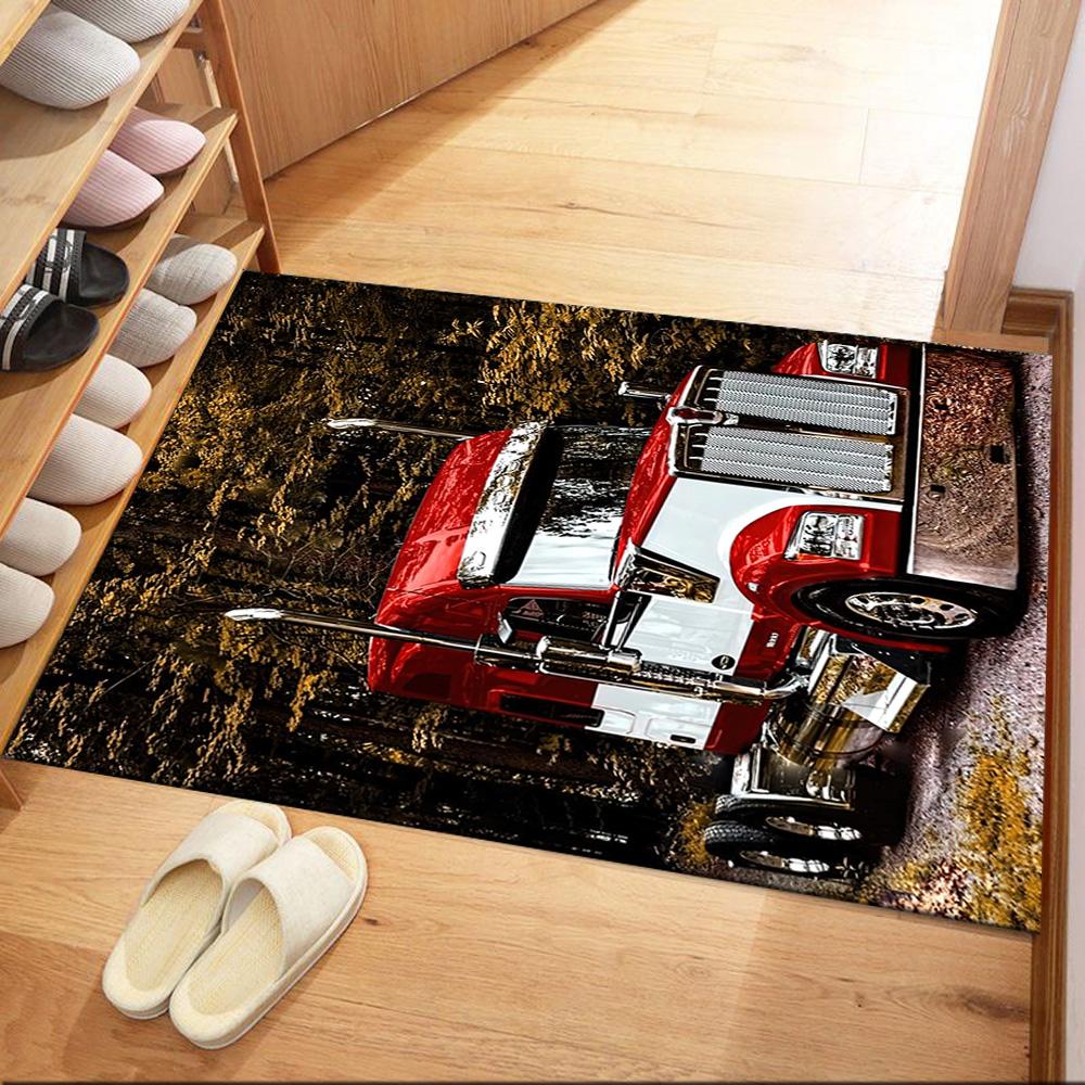 Kw Heavy Trucks Carpet Design For Dining Room Outdoor Dormitory Hallway Antislip Rug Office Home Decor Perfect Birthdaychristmas Gift Idea