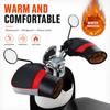 Thickened Cotton Motorcycle Handlebar Gloves Reflective Strips Handlebar Muffs  Winter Riding