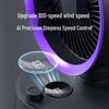 2025 Circulating Fan: 100-Speed Stepless Control, Rechargeable, Portable, Wall-Mounted Desktop Fan