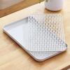 Double-Layer Drainable Plastic Tea Tray