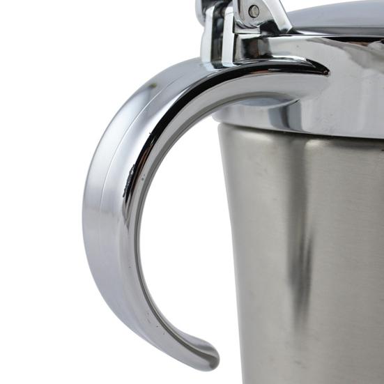 400/800ml Gravy Boat Stainless Steel Sauce Pot with Hinged Lid Double Wall Insulated Gravy Pitcher Milk Jug Dispenser for Sauce Syrup Cream