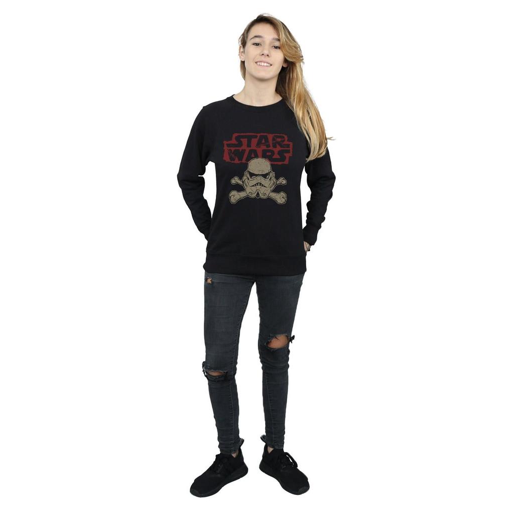 Star Wars Womens/Ladies Stormtrooper Skull Logo Sweatshirt