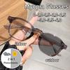 Модные Фотохромные Очки для Миопии Ретро Круглая Рамка Очки с Блокировкой Синего Света Модные Литературные Очки для Миопии