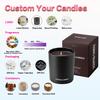 Inspired Aromatic Soy Wax Candles Custom Glass Jar Home Fragrance Candles Cute Birthday Christmas Halloween Gifts