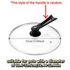 14-38cm/6-15in Vertical Pan Lid Universal Visible Wok Cover Tempered Glass Pot Lid  Dish