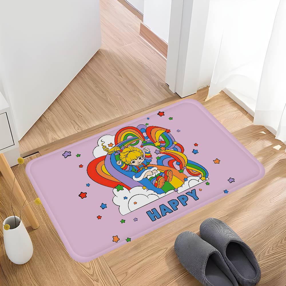 Ковер для коридора Rainbow Brite Аниме Нескользящий коврик для прачечной Декор для прачечной Балкон Детская гостиная Прикроватные коврики