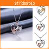 Fashionable Ethnic Style Heart Pendant Necklace With Water Wave Chain For Women