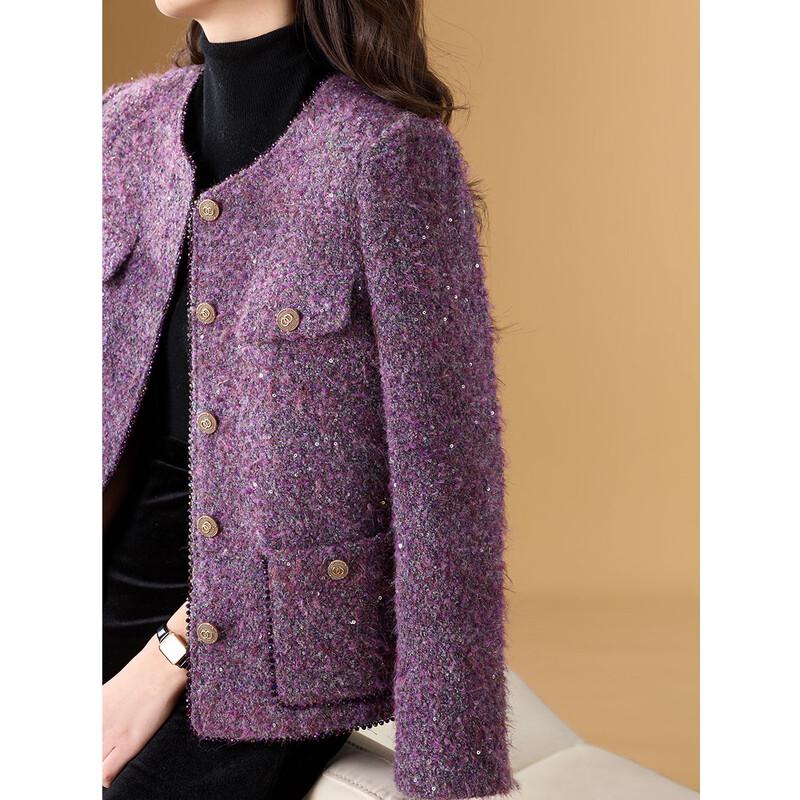 Пуховик Melanie Sequin Tweed 90% утиного пуха