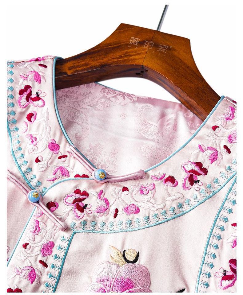 Женский ретро кардиган без рукавов: Китайский стиль с обильной вышивкой и застежкой-лягушкой - Универсальный весенне-осенний жилет