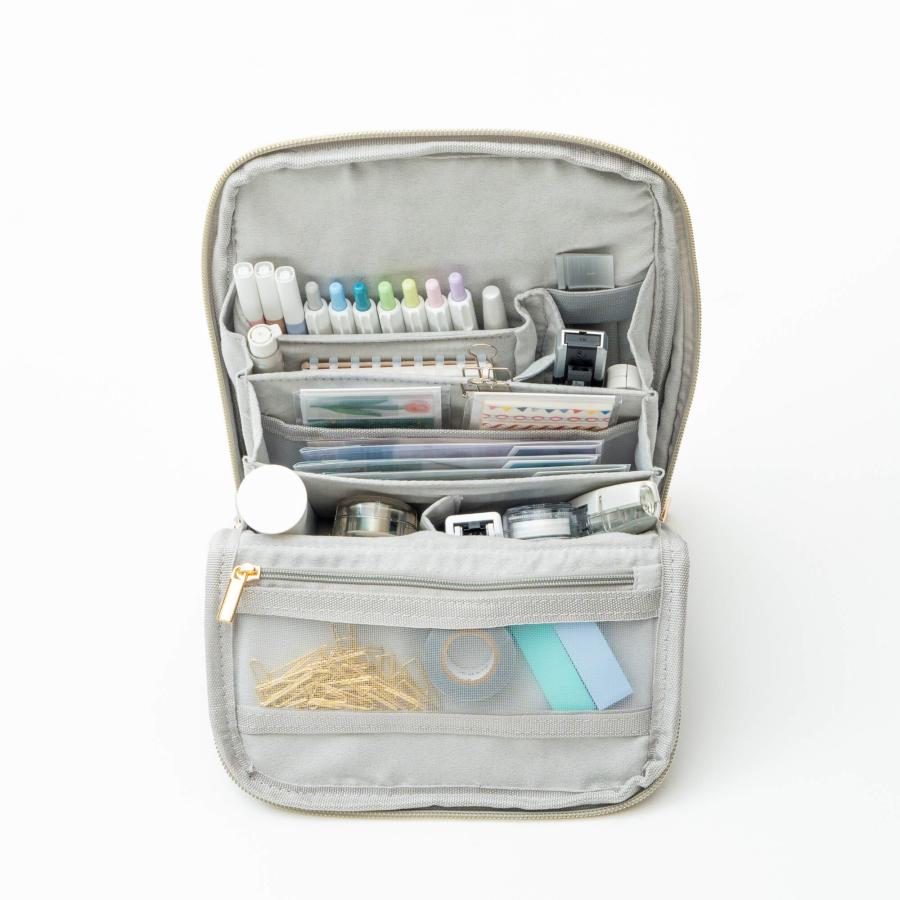 Y-Style pen case M that fits notebook 9 pockets stands up stationery pencil storage cute stylish holds lot.