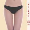 Seamless Ice Silk Mid-Rise One-Piece Triangle Bikini Thong 