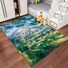 Mountain Landscape Art Design Rug: Non-slip rug suitable for living room and bedroom sofas.