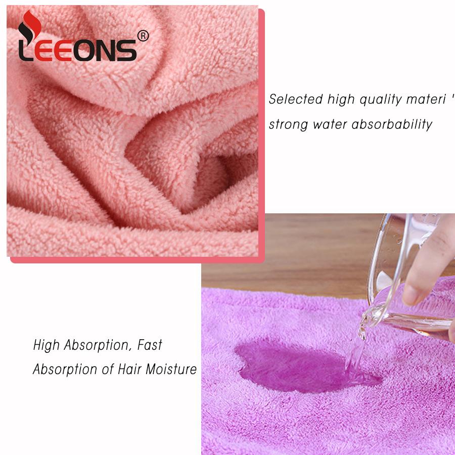 Hair Towels Wrap For Women Fast Drying Hair Turban Super Absorbent Wet Hair Wrap Towel With Button Dry Towel Cap For Bath