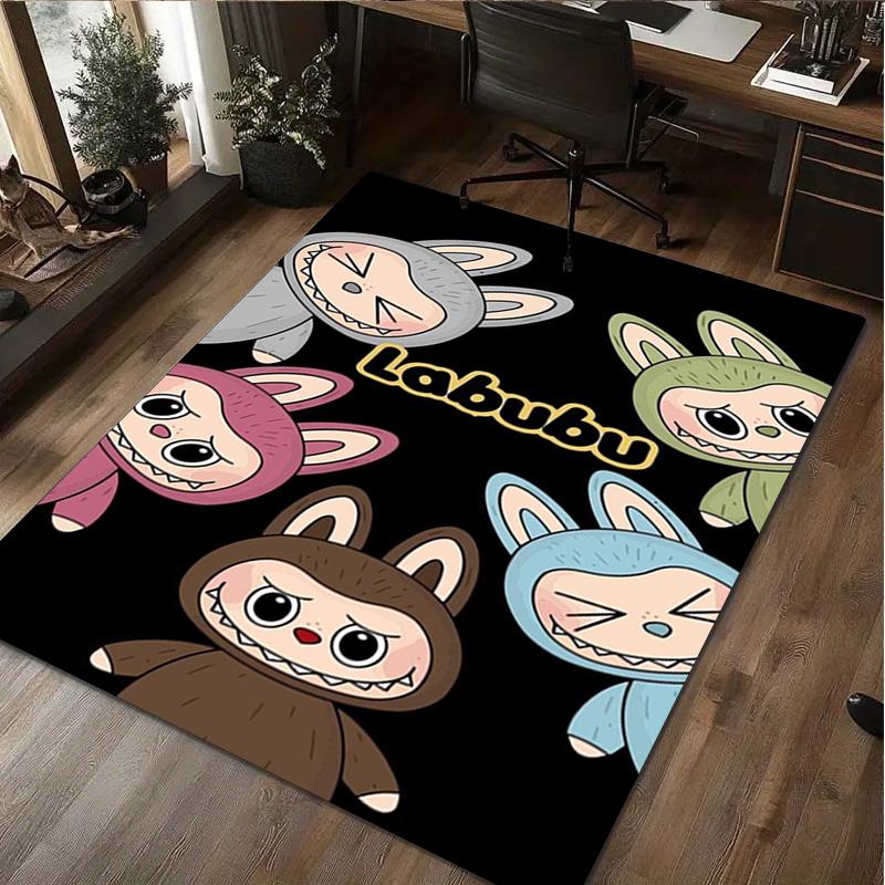 LABUBU Cute Rug - Home Office Carpet Room Computer Chair Mat Festival Gift