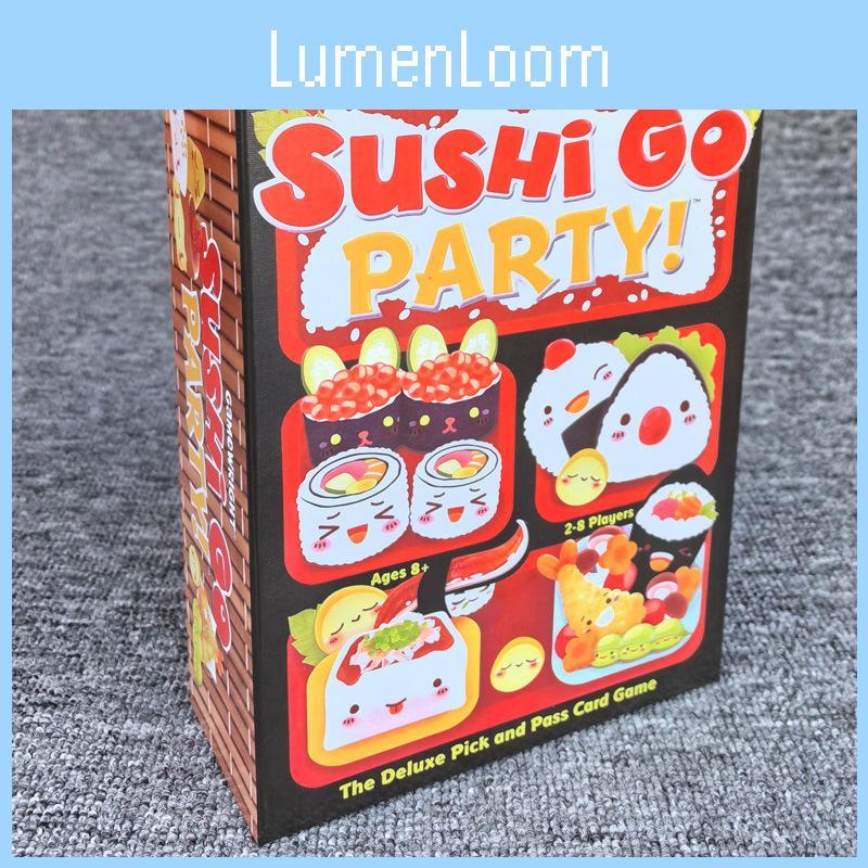 Настольная карточная игра Sushi Go Party в вырезанной упаковке для детей и вечеринок