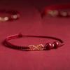 Benmingnian Cinnabar Red String Bracelet & Infinite Richness Anklet Set for Women