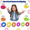 18 Pcs Fidget Sensory Rings Set – Stress Relief Anxiety Rings for Kids & Adults, Soft and Stretchy, Ideal for ADHD, Autism, Focus & Calming Therapy