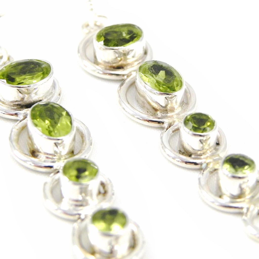 Les Trésors De Lily [H0134] - Peridot 'Heaven' Silver Earrings