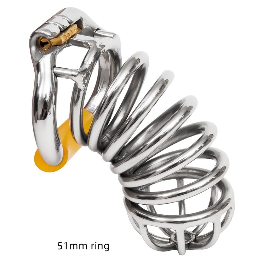 Эргономичное устройство верности для мужчин из нержавеющей стали, клетка для члена, замок для пениса, кольцо для члена, пояс верности, S062