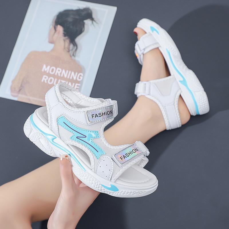 Летняя детская мода легкие сандалии для отдыха на открытом воздухе на толстой подошве пляжная обувь тапочки женская обувь обувь для девочек