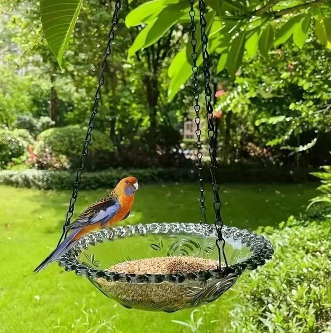 Новая кормушка для птиц в форме цветка, висячая кормушка для птиц, ванна для сада, двора, фермерских товаров, кормушка для колибри, ванна для птиц