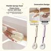 Push Pull Cup Cleaning Brush 31Cm With Sponge And Detail Bristle For Bottles