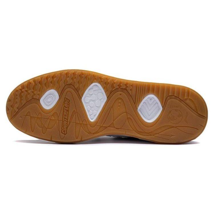 Li Ning FlashStar Скользкие Устойчивые к истиранию Низкие Кеды для Скейтборда Мужские Бело-Серые AGLT087-2