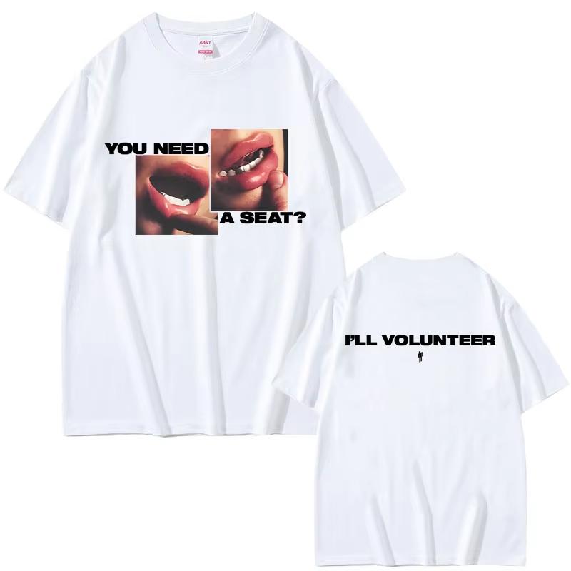 Hit Me Hard and Soft Do You Know To How Bend Same Style Print Tshirts Men Women Fashion Pop Music T Shirts Oversized Tshirt