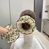 2025 New Black Floral XL Four-Layer Lace Scrunchie Hair Accessory