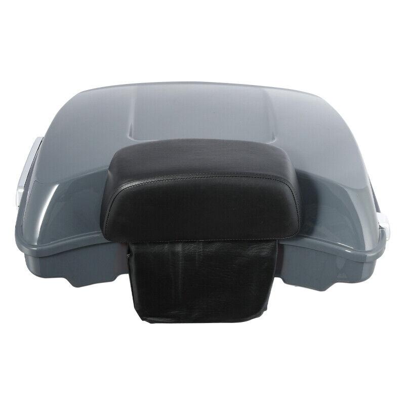 Мотоциклетный багажник-спинка Razor Trunk Rack для Harley Touring Road Glide Street Glide 2014-2025 Цвет Gunship Gray