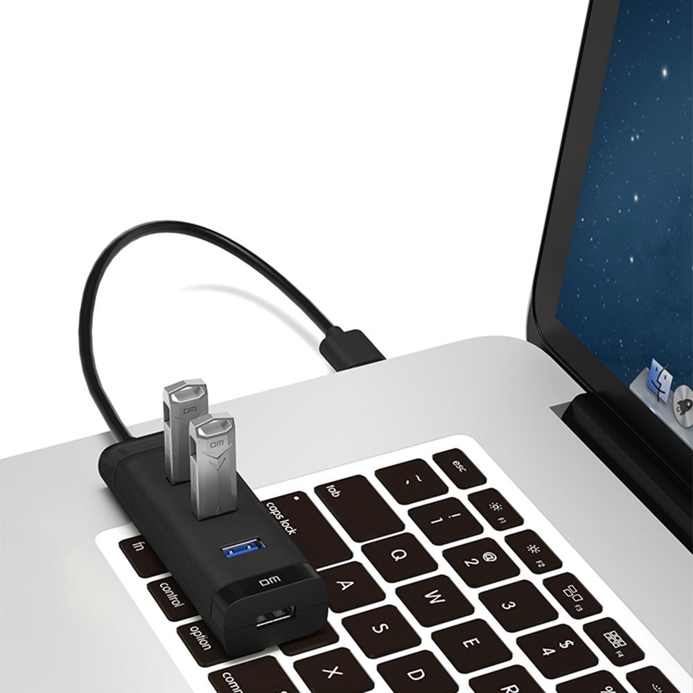 DM CHB007 4-портовый USB 3.0 хаб 5 Гбит/с Высокоскоростная передача Док-станция с кабелем 120 см