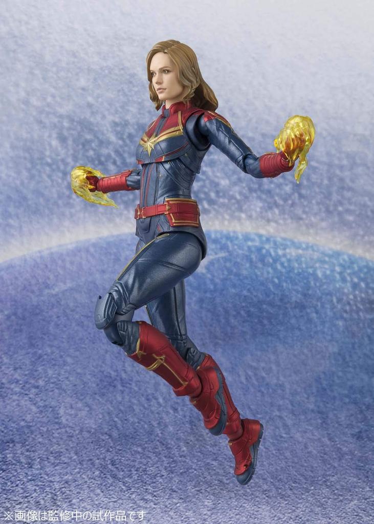 TAMASHII NATIONS Капитан Марвел примерно 150 мм окрашенная подвижная фигурка SHFiguarts ПВХ и АБС