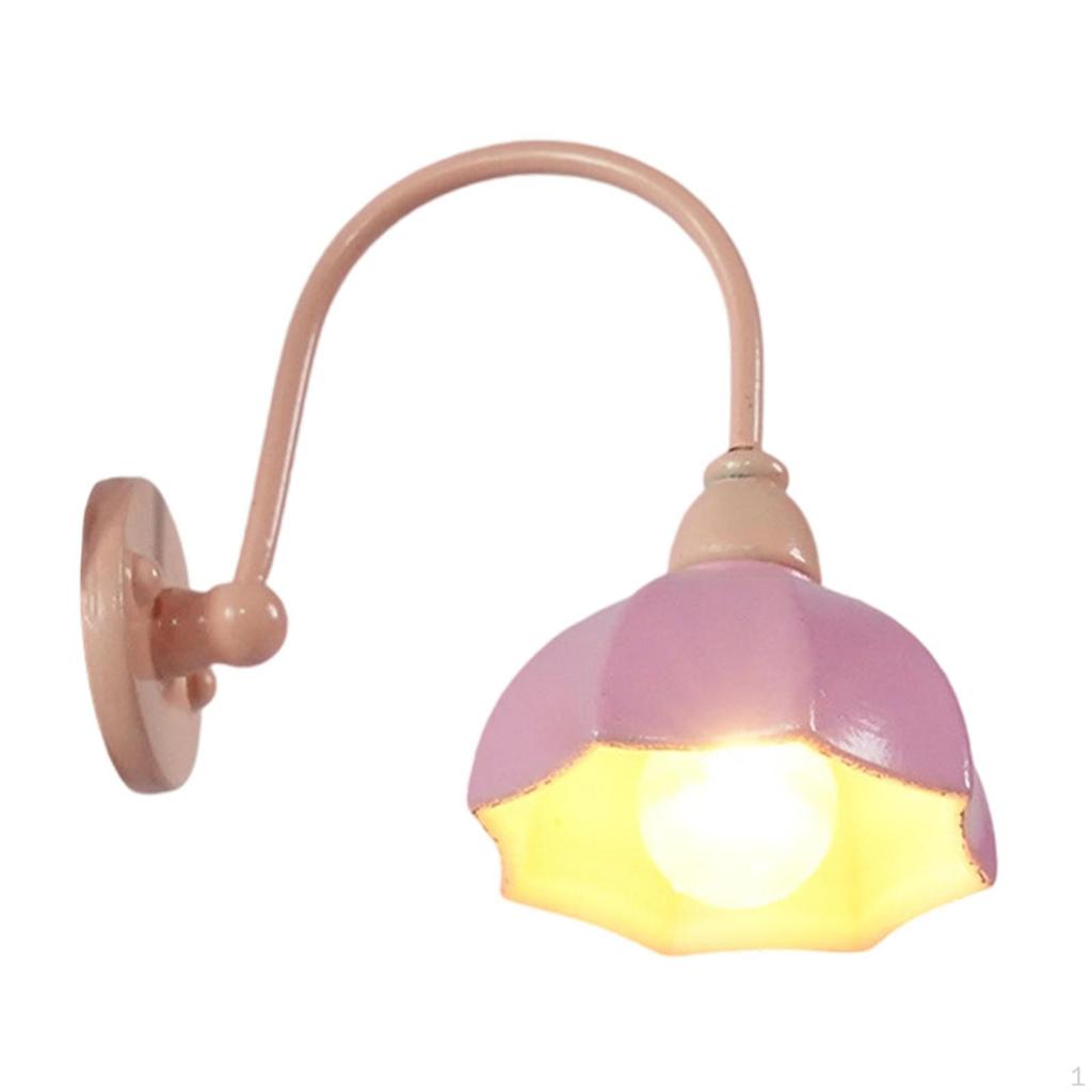 1/12 Кукольный домик Миниатюрные настенные бра Аксессуары Сцена из жизни Мини-игрушка Орнамент Декоративный