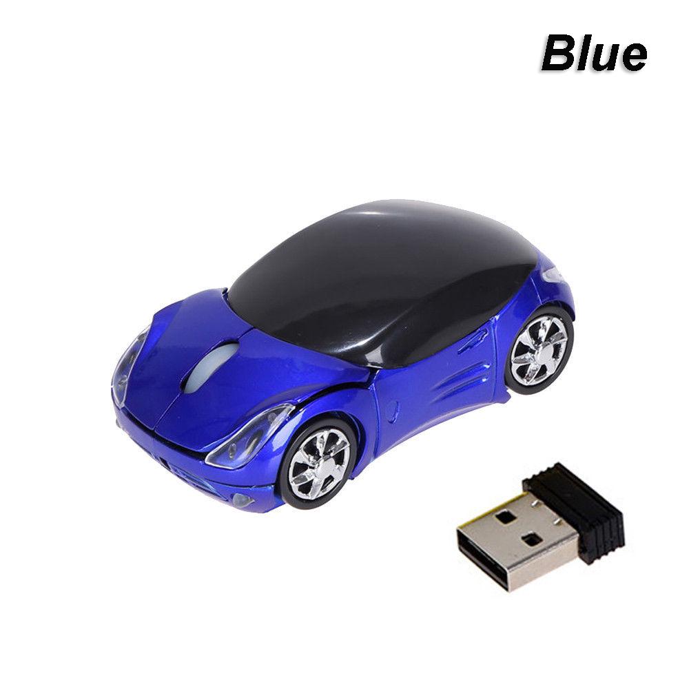 Portable New Gaming Optical USB Receiver 3D Car Shape 2.4GHz Wireless Mouse Mice