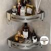 No-Drill Aluminum Corner Shower Caddy