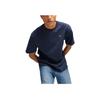Puma MMQ Service Line Tee Brand Logo Striped Loose Fit Round Neck Short Sleeve T-Shirt Unisex Tops Navy-Blue 620839-16